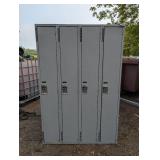Solid 4 Unit Locker Storage