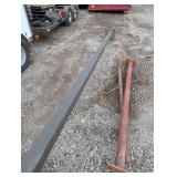 20-24 ft Light Pole - Extremely Heavy Duty - 4 Bolt Base for easy Install