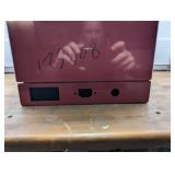 Lockable Metal Side Storage - Ready for wiring - Heat/Air Vents on Side - Red