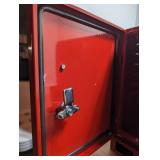 Lockable Metal Side Storage - Ready for wiring - Heat/Air Vents on Side - Red