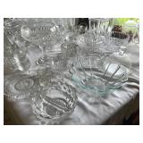 Amazing Lot of Vintage Crystal, Lead Crystal, and Glassware including Rosenthal, Gorham, Cristal d
