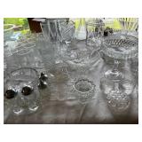 Amazing Lot of Vintage Crystal, Lead Crystal, and Glassware including Rosenthal, Gorham, Cristal d