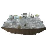 Amazing Lot of Vintage Crystal, Lead Crystal, and Glassware including Rosenthal, Gorham, Cristal d