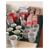 Huge Lot of Glassware including Vintage Pringles Potato Chips Drinking Glasses, Ruby Red Glassware, 76th World Series Glasses, and More!