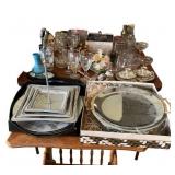 Vintage Lot - Glassware, Handheld Mirrors, Decorations, More!
