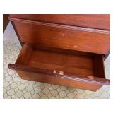 Vintage MCM CAVALIER 4-Drawer Wood Waterfall Dresser (51" T x 32" W x 18.5" D)