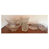 Vintage Glassware including 10" Mikasa Footed Bowl