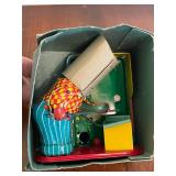 RARE 1950s Rosko Mechanical TPS Lucky Monkey Playing Billiards Pool Tin Wind Up Toy in Excellent Condition