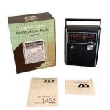 Vintage Soundesign Model 1452 AM Portable Radio (Clean/Untested)