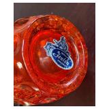 Wonderful Vintage Fenton Orange Glass Table Top Lighter (3.25" Tall) in Nice Condition