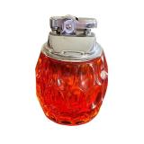 Wonderful Vintage Fenton Orange Glass Table Top Lighter (3.25" Tall) in Nice Condition