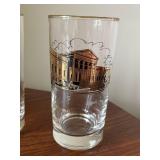 Vintage MCM Glass Tumblers including Farmer
