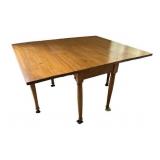 Vintage Drop Leaf Table (45.5" x 53.5" x 29") - BRING HELP TO MOVE
