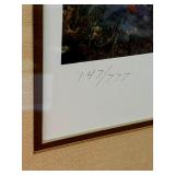 Museum Sealed Ken Zylla Limited Edition (147/777) and Signed "Aloft at St. Croix" - Ruffed Grouse Art Print & Printing Plate Piece in 29.5" x 34" Frame