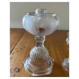 Vintage Clear Glass Oil Lamps