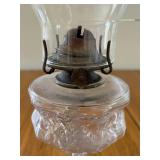 Vintage Clear Glass Oil Lamps