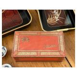 Neat Vintage Collectible Tins, Music/Powder Box/MCM Serving Trays and More!