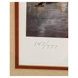 Museum Sealed Ken Zylla Limited Edition (147/777) and Signed "The Old Gutvold Place" - Pheasants Art Print with Printing Plate Piece in a 29.5" x 34" Frame