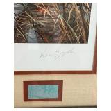 Museum Sealed Ken Zylla Limited Edition (147/777) and Signed "The Old Gutvold Place" - Pheasants Art Print with Printing Plate Piece in a 29.5" x 34" Frame