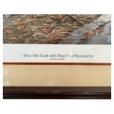 Museum Sealed Ken Zylla Limited Edition (147/777) and Signed "The Old Gutvold Place" - Pheasants Art Print with Printing Plate Piece in a 29.5" x 34" Frame