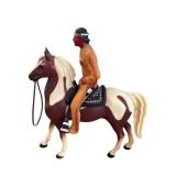Vintage 1950s Hartland LONE RANGER TONTO & PINTO Stallion Scout Action Figures