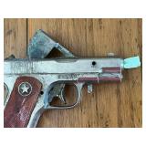 RARE Vintage 1950s Hubley Army Colt 45 Toy Star Cap Gun & 1950 Hubley "Champ" Toy Cap Gun Pistol