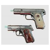 RARE Vintage 1950s Hubley Army Colt 45 Toy Star Cap Gun & 1950 Hubley "Champ" Toy Cap Gun Pistol
