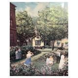 Limited Edition (295/1,110) and Signed "Seymour Gardens" The American Bandstand Collection Art Print by Schaefer/Miles in a 27" x  43" Frame