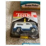 Vintage Toy Lot including Draw Poker, Tonka Scramblers, Dyna-Wheels, and More!