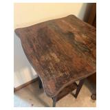 Vintage Solid Wood End Table (30" x 16" x 16") in Used Condition