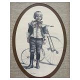 Vintage Joanne Thompson Art Prints in 13.5" x 17.5" Frames
