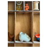 Neat Modified Antique Hamilton Desk Drawer Loaded with Neat Knick Knacks!
