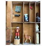 Neat Modified Antique Hamilton Desk Drawer Loaded with Neat Knick Knacks!
