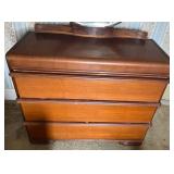 Vintage MCM CAVALIER Waterfall Dresser (44" x 35" x 21") with Mirror - BRING HELP TO REMOVE