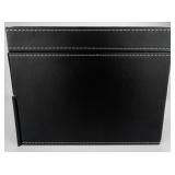SONGMICS 20 Slot Black Leather Watch Case with Pull-out Drawer