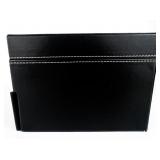 20 Slot Black Leather Watch Case with Pull-out Drawer