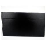 20 Slot Black Leather Watch Case with Pull-out Drawer