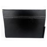 20 Slot Black Leather Watch Case with Pull-out Drawer