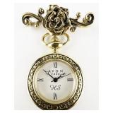 Avon HS Recognition 2000-2001 yellow plated base metal Hanging Pin Watch. New Battery Installed.