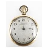 Waltham Open Face 34.7mm gold filled brass Mechanical Pocket Watch. Not Working.