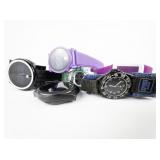 Unisex Group of 6 Digital and Analog Watches. Working & Not Working.