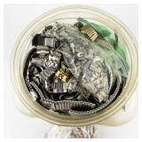 Massive Container of Watch Bands & Parts (!!!Guess how many??). ***18lbs***
