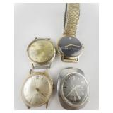Group of 4 Mechanical Watches. Do Not Wind.