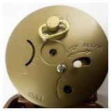 Westclox Mechanical Alarm Clock With Brown Hard Case . Working.