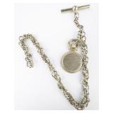 Set of two  Gold Tone Watch Chain Fobs .