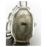 Benri  Vintage Filigree silver tone base metal Mechanical Watch. Winds.