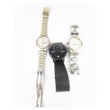 Group of 3  Quartz Analog & Automatic Watches. Need Repairs.