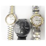 Group of 3  Quartz Analog & Automatic Watches. Need Repairs.