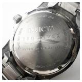 Invicta Pro Diver Red Dial stainless steel Quartz Analog watch. New Battery Installed.