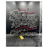 Samuel Adams Flag Neon Light Up Sign - Cheers Chicago